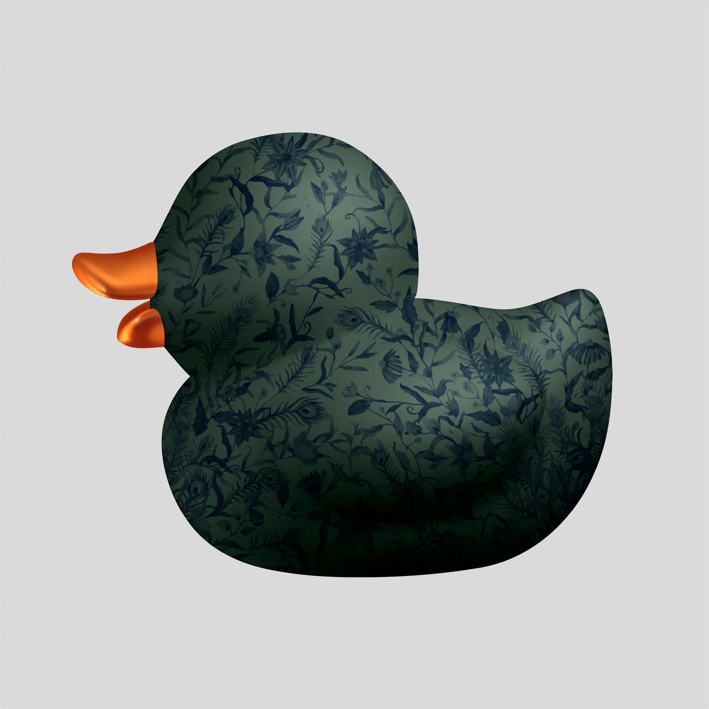 BB. Duck - Flower v02, Thyme/Grey